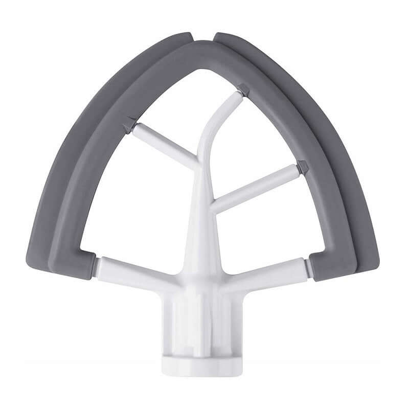Stand mixer beater blade with silicone edge for easy bowl scraping, kitchen accessory