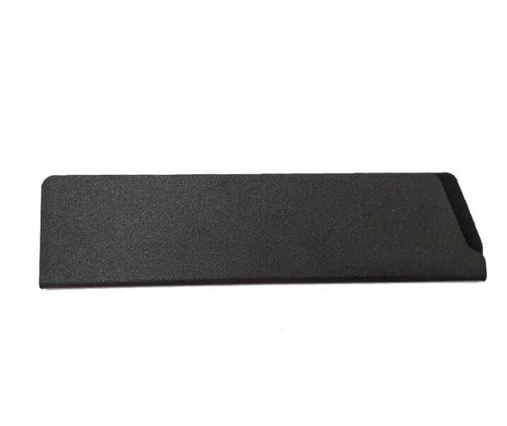 Black rectangular magnetic knife holder for kitchen wall organization