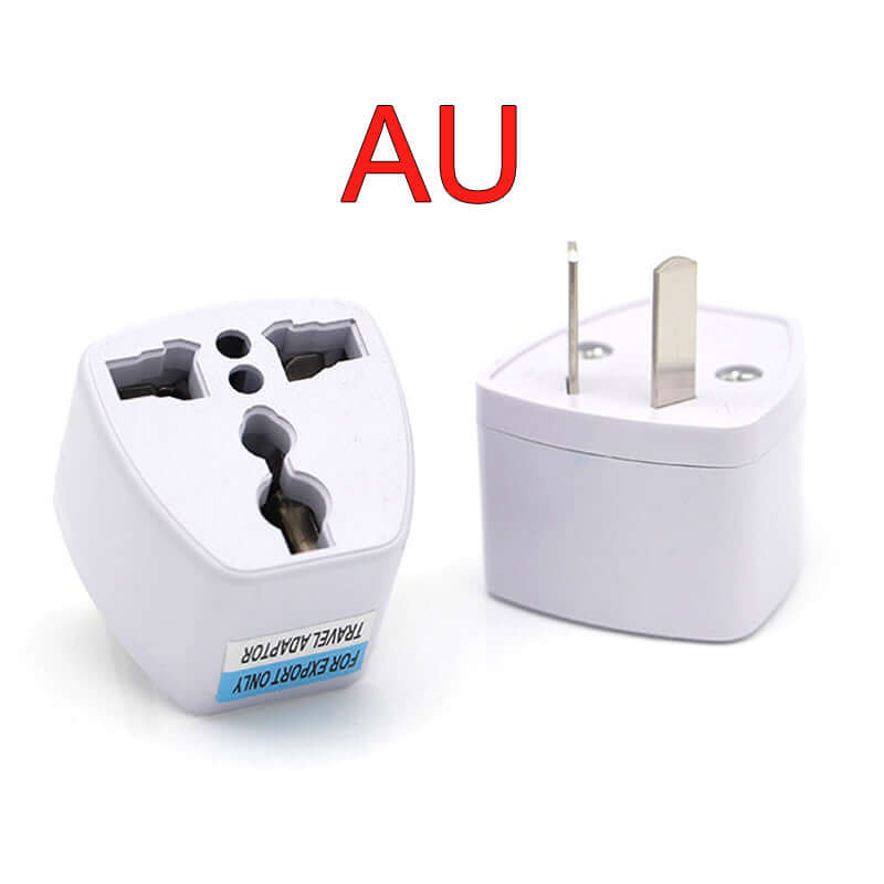 AU type universal travel plug adapter for Australian outlets, white plastic