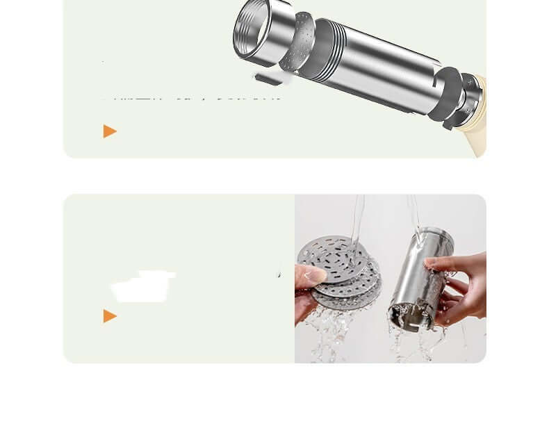 Stainless steel kitchen sink drain filter, detachable and easy to clean under running water