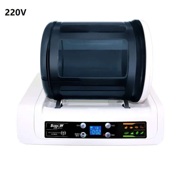 Electric meat tumbler kitchen appliance with digital control panel, 220V