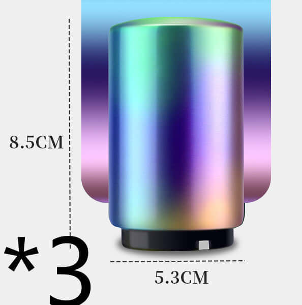 Rainbow metallic kitchen can opener, 8.5cm tall and 5.3cm wide, quantity three