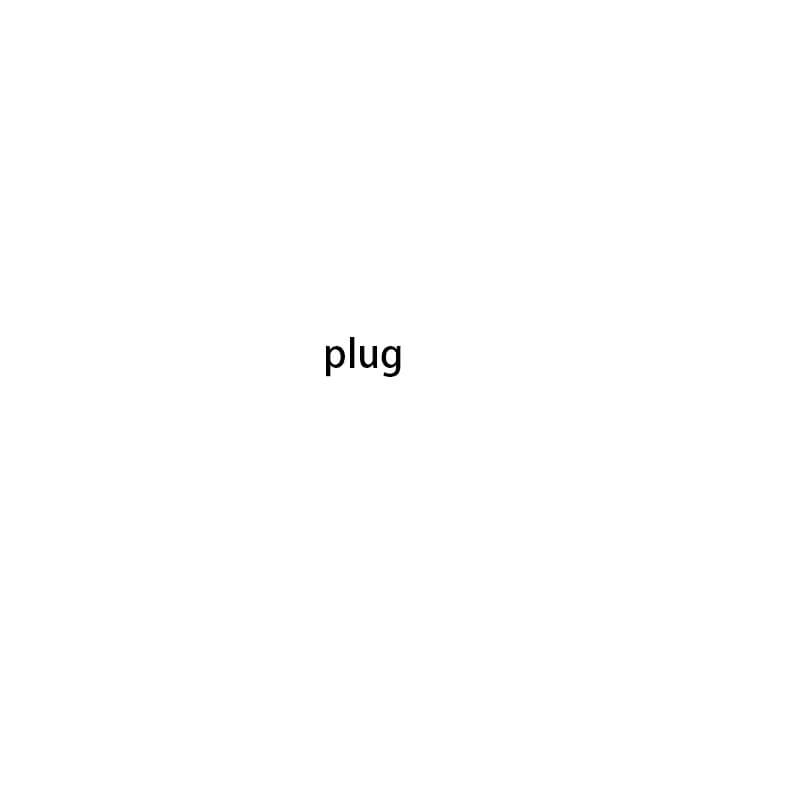 White background with the word &