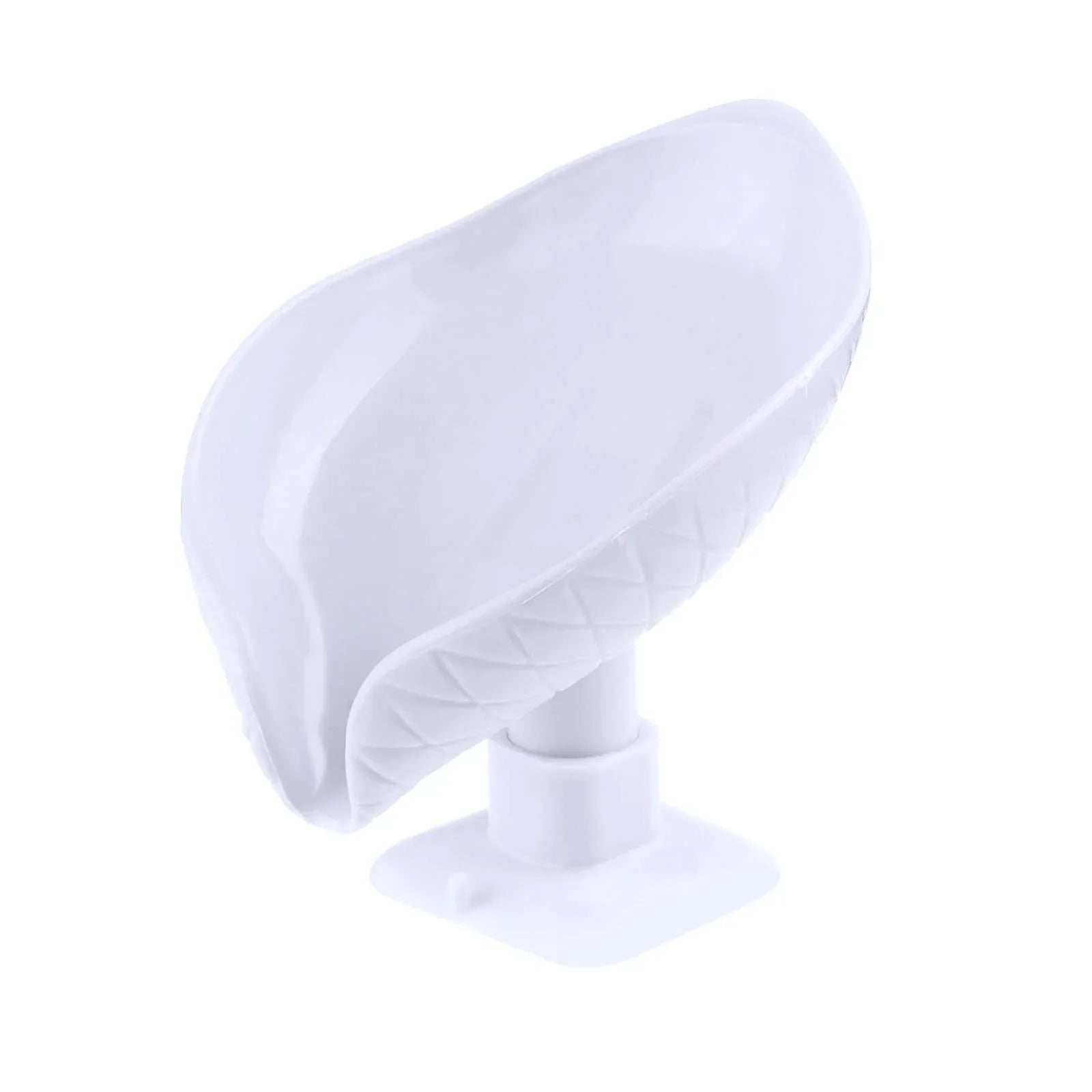 White plastic faucet water splash guard for kitchen sink, diamond pattern design