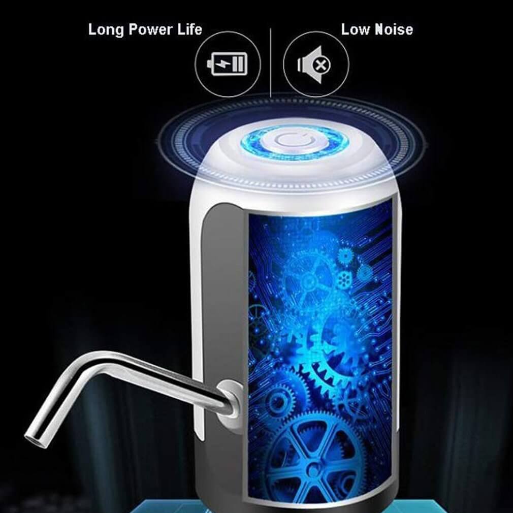 Electric water dispenser with touch button, digital gears design, long battery life, low noise