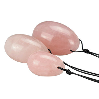 Pink Crystal Egg Jade Massage Stone Egg