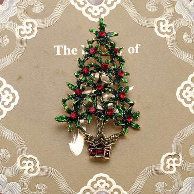 Christmas Tree Alloy Drip Brooch Clothing Accessories