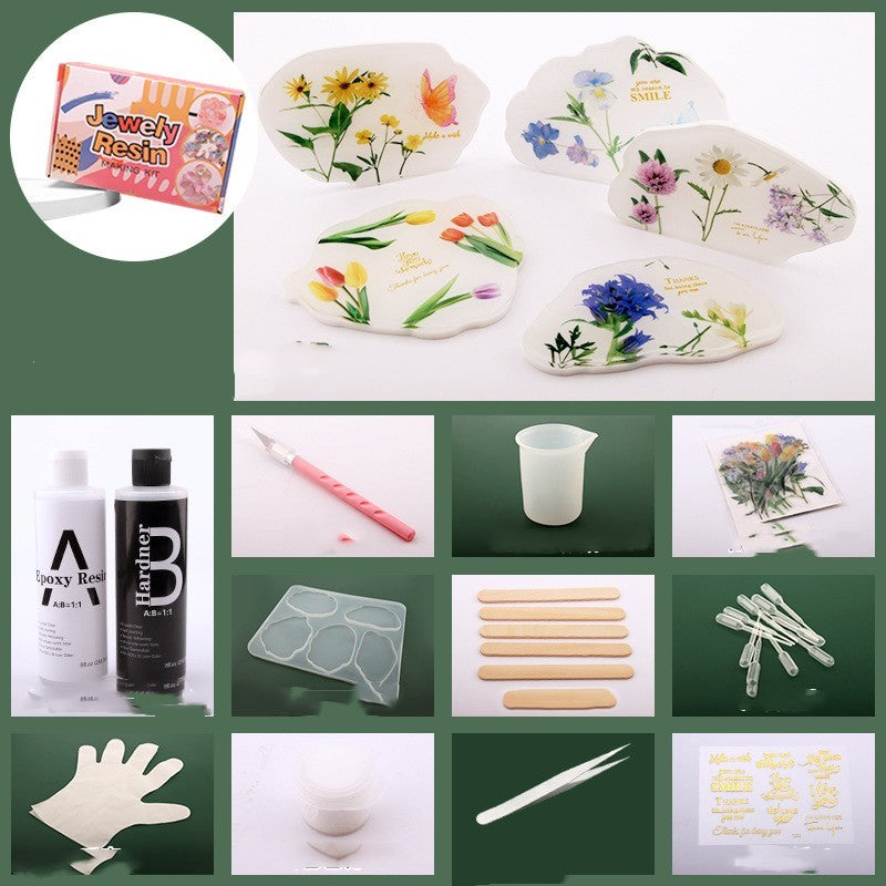 Dried Flower Coaster Drip Set DIY Material Bag