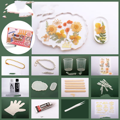 Dried Flower Coaster Drip Set DIY Material Bag