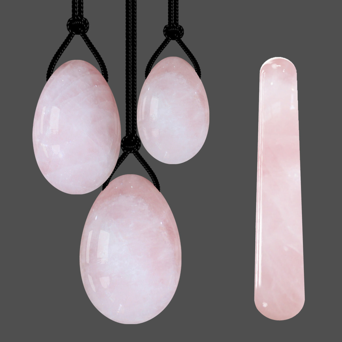 Pink Crystal Egg Jade Massage Stone Egg