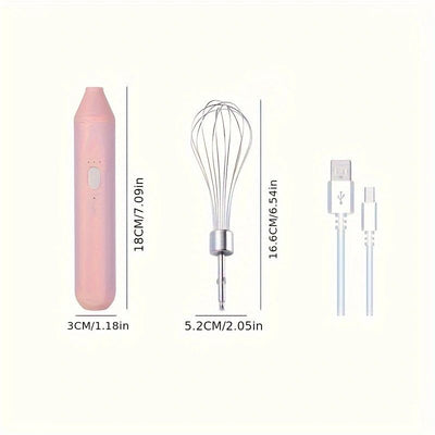 3 Speed Adjustable Eggs Beater Rechargeable Milk Frothers Handheld Electric Whisk Beater Foam Maker Hand Mixers Easy To Use