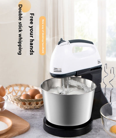 Electric Whisk Home Desktop Stainless Steel Barrel Egg-breaking Machine