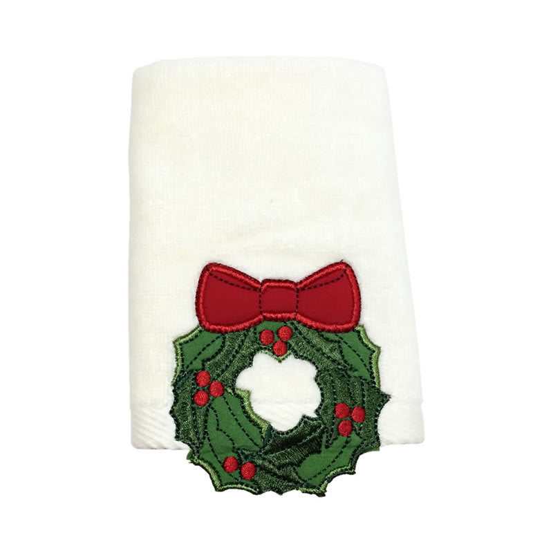 New Year's Gift Christmas Embroidered Towel Tea Towel