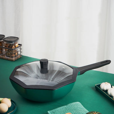 Star anise wok non-stick pan household pan wok gas stove