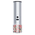 Electric stainless steel pepper grinder with transparent spice chamber, kitchen accessory