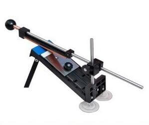 Manual knife sharpener tool with adjustable angle for kitchen knives