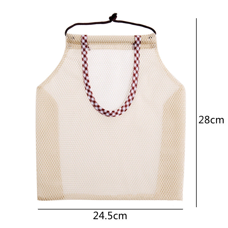 Polyester Mesh Kitchen Storage Bag Portable Net Bag Shopping Bag Home Storage Wall Shelves Kitchen Accessories