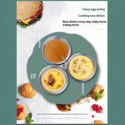Household Mini Multi-functional Heart-shaped Egg Steamer Boiled Egg Egg Stew Artifact