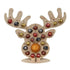 Wooden reindeer advent calendar holder with assorted chocolates for Christmas countdown