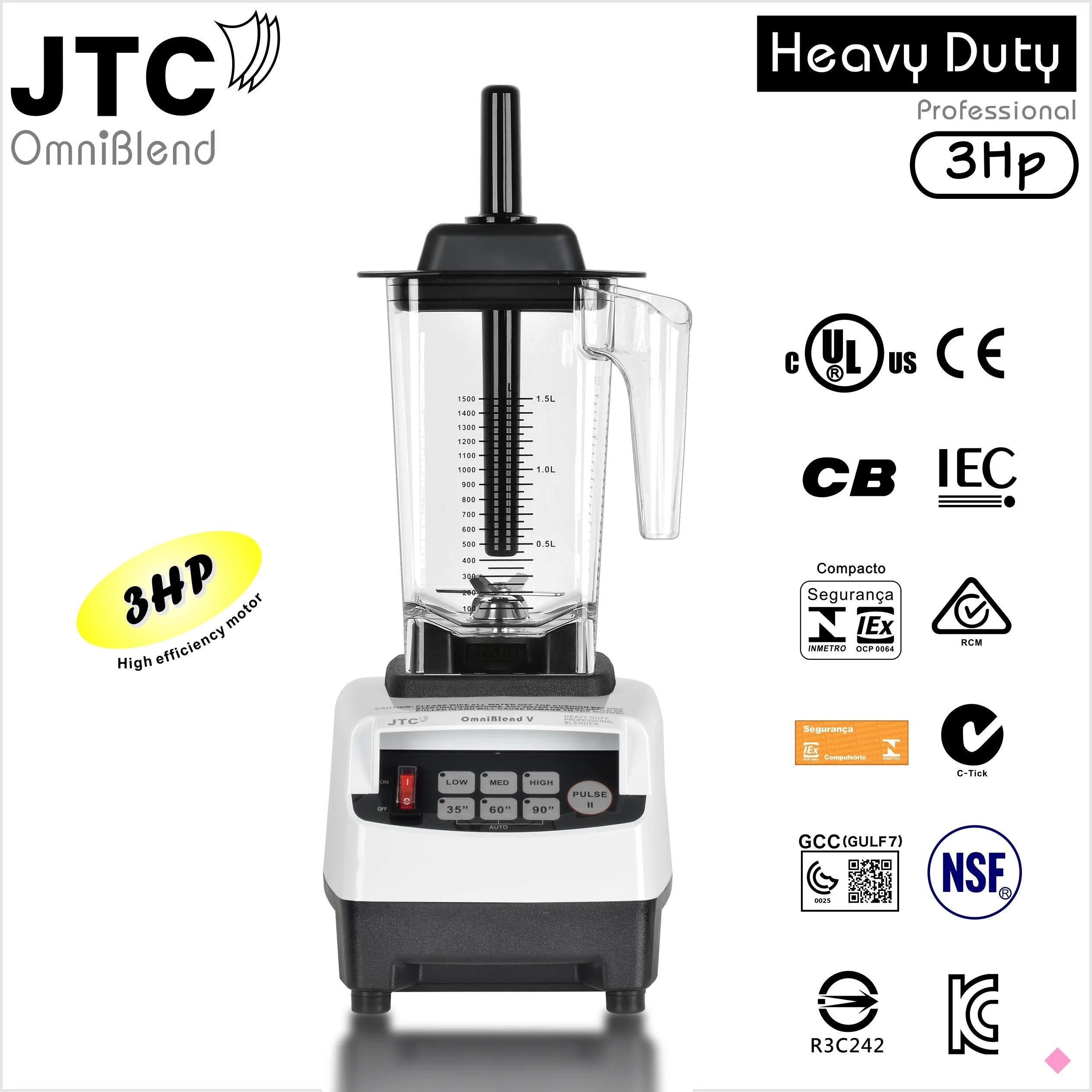 1200W Commercial blender JTC Omniblend   Professional Mixer Juicer Fruit Food Processor Ice Smoothies