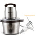 6L large Chili garlic Meat Grinder Electric Mincing Machine high speed home use or Commercial Egg Stirring mix Food Processor