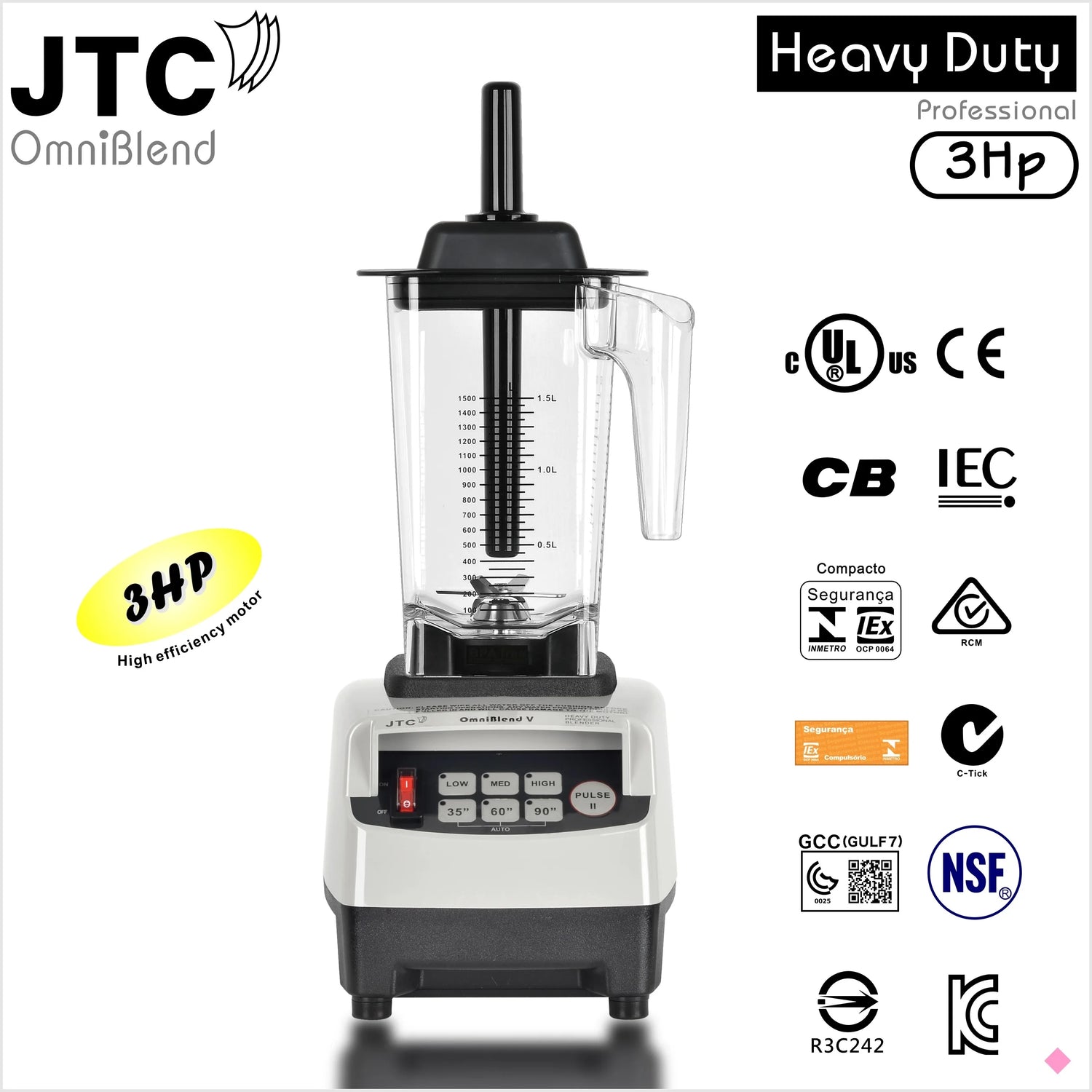 1200W Commercial blender JTC Omniblend   Professional Mixer Juicer Fruit Food Processor Ice Smoothies