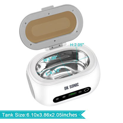 DK SONIC Ultrasonic cleaner 600ml 35W Ultrason cleaner bath with heater timer and basket for cleaning jewelry brass Sonic Cleaner