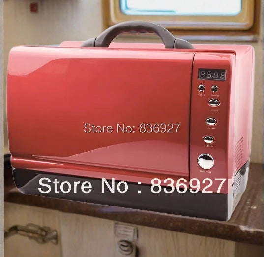 24V/12V Yacht or Car use Red/Black/Blue/White Digital timer control portable microwave oven