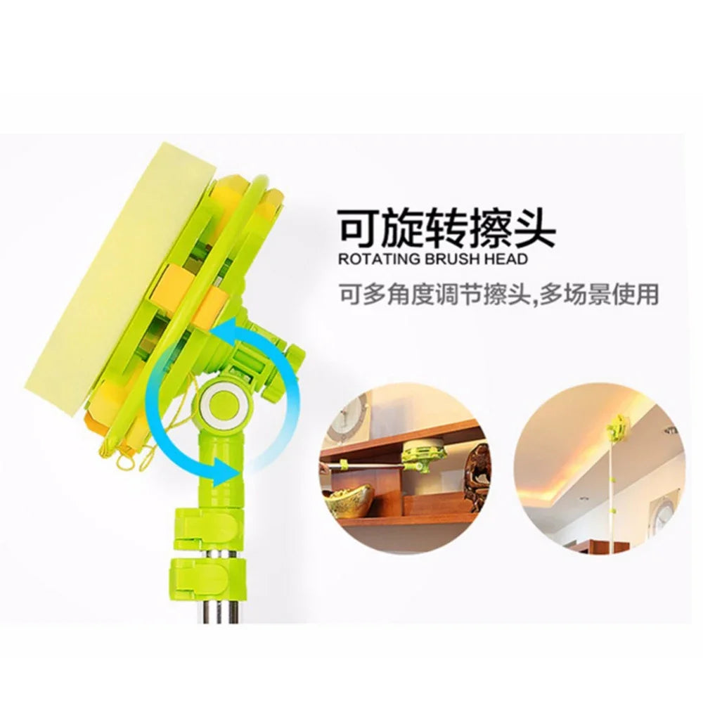 telescopic High-rise window cleaning Sponge  glass cleaner brush mop for washing windows brush clean windows