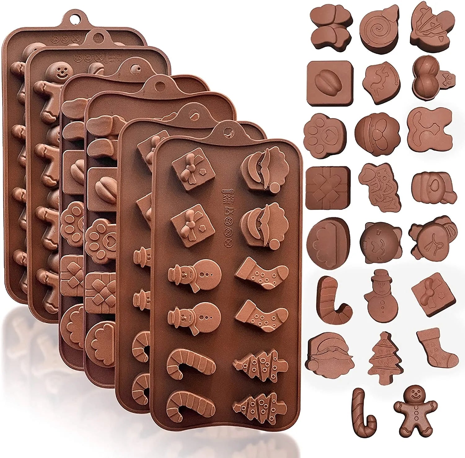 Christmas Baking Trays Chocolate Mold Gingerbread Man Christmas Candy Mould