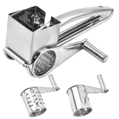 Multifunctional Vegetable Slicer Cutter Stainless Steel  Hand-crank Cheese Shredder Rotating Grinder Kitchen Equipment Tools