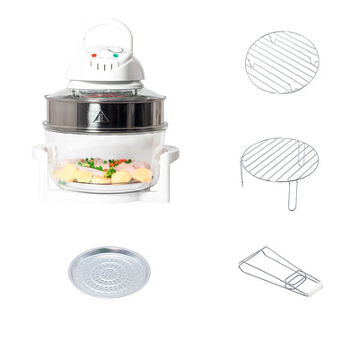 Electric halogen convection oven healthy kitchen 12 liters accessories quality
