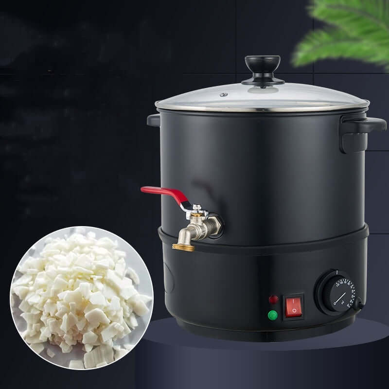Electric cheese or tofu maker with temperature control and spigot, kitchen appliance