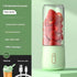 Portable electric blender with strawberries, USB Type-C charging, kitchen accessory