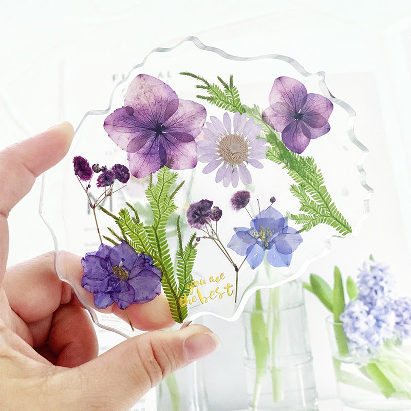 Dried Flower Coaster Drip Set DIY Material Bag