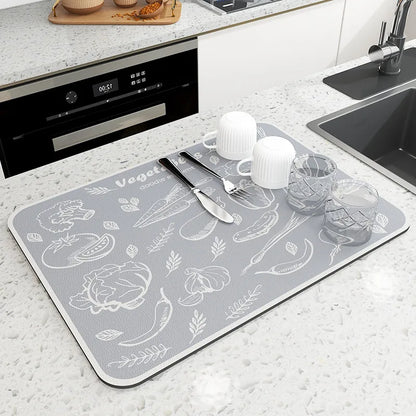 Super Absorbent Anti-slip Coffee/Drying Mat